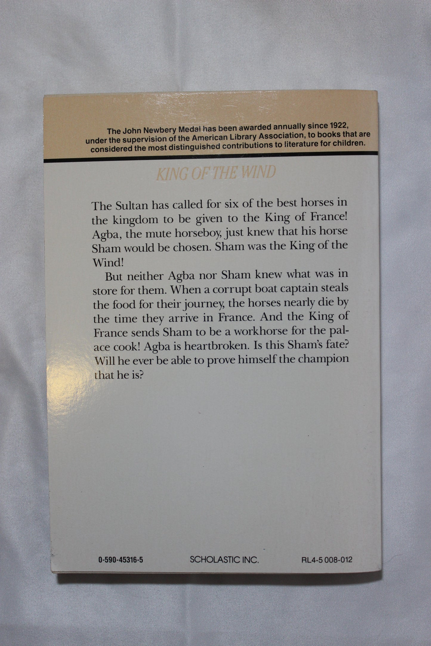 King of the Wind by Marguerite Henry - Well Loved EQ