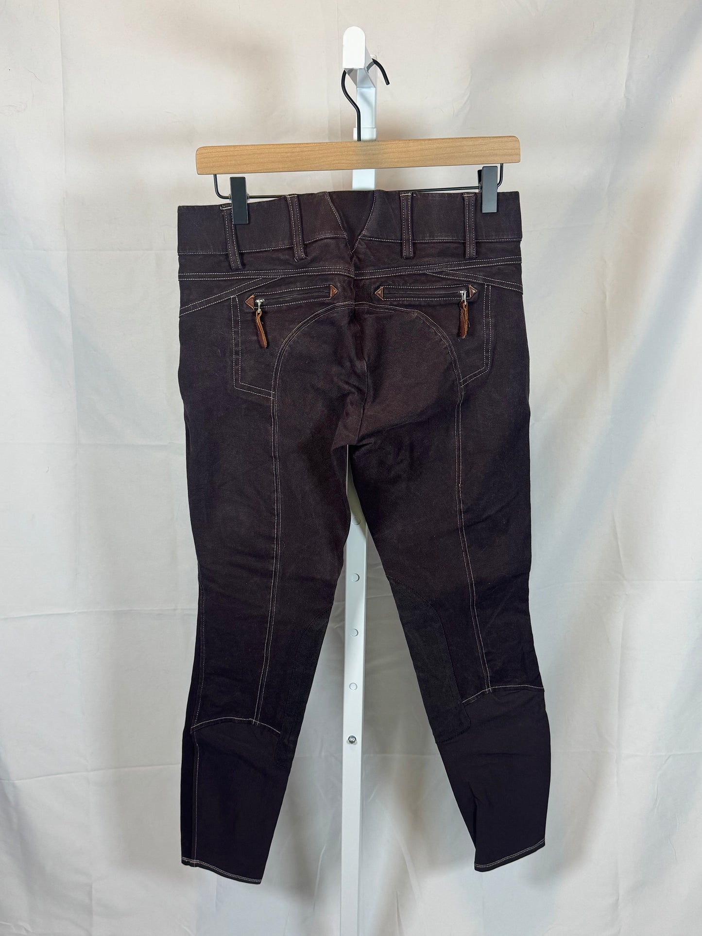 Ariat Brown Denim Breeches in Size 24L- 257A