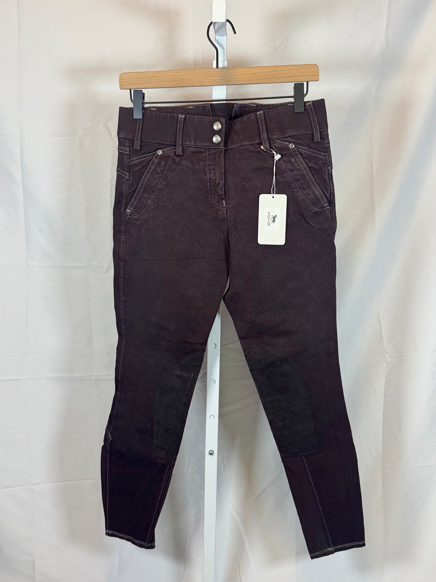Ariat Brown Denim Breeches in Size 24L- 257A