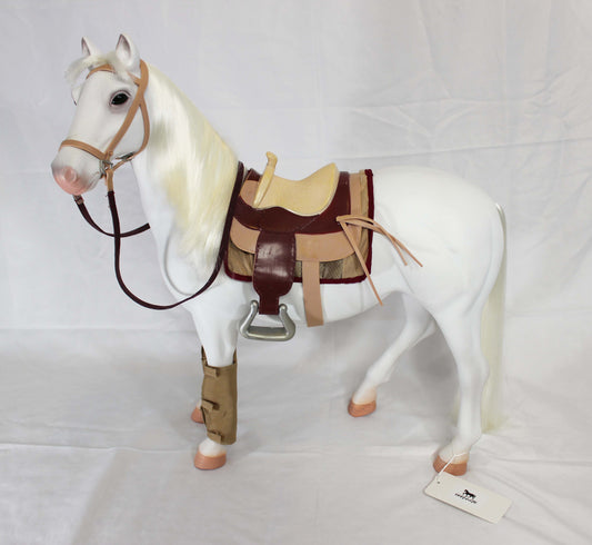 Our Generation White Horse Western Set- 1C - Well Loved EQ
