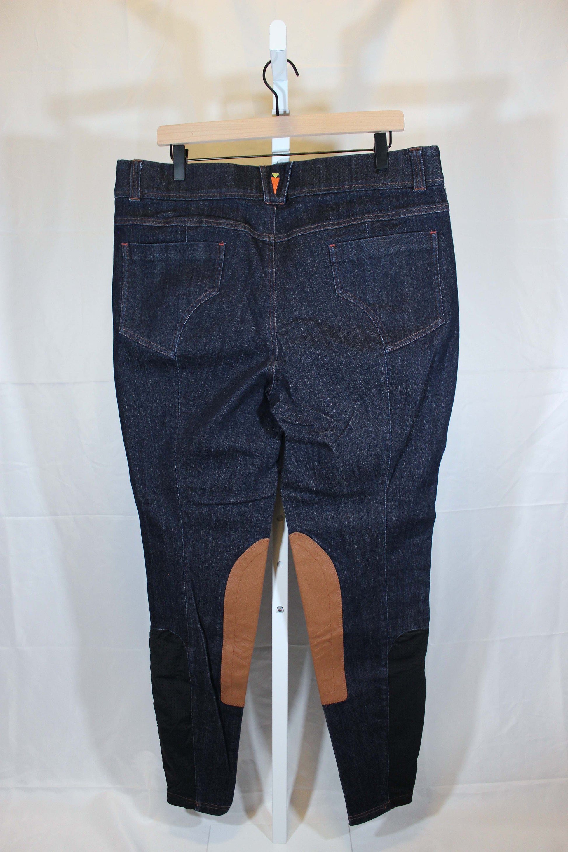 Kerrits Stretch Denim Knee Patch Breeches in Size XL- 168A - Well Loved EQ